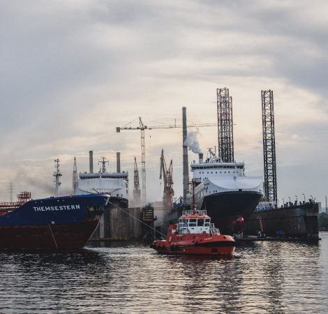 Ships in a port